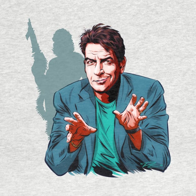 Charlie Sheen - An illustration by Paul Cemmick by PLAYDIGITAL2020